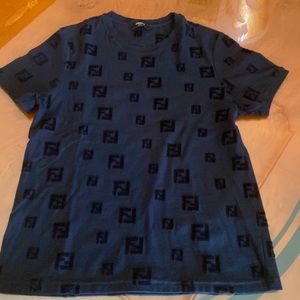 100% Authentic FENDI MONOGRAM T-shirt for men